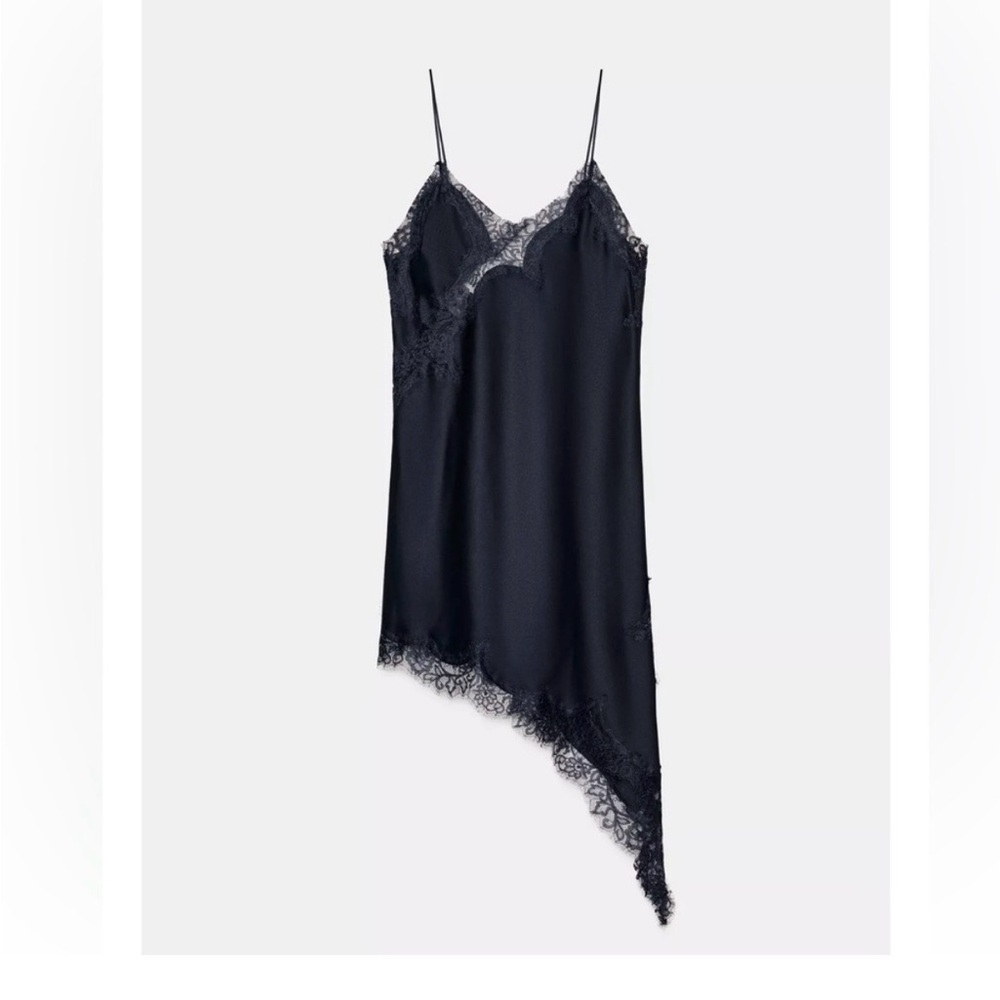 Zara Asymmetrical Dress - Navy